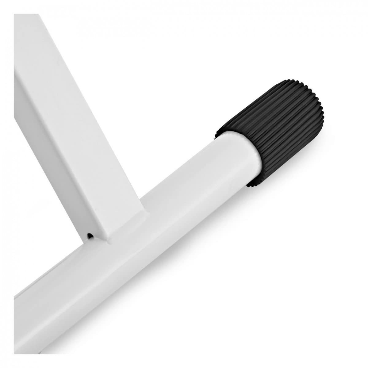 gear4music Ensemble support de clavier et tabouret blanc