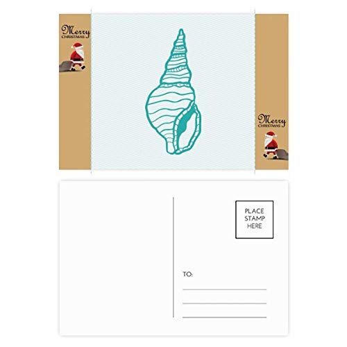 Cartes postales de remerciement motif escargot bleu en carton rigide de qualité