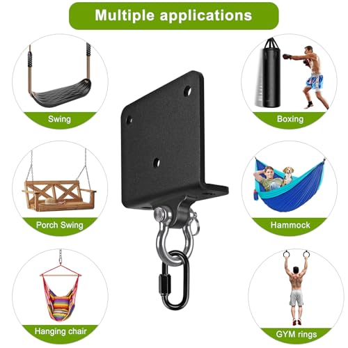 Image of BeneLabel Heavy Bag Hanger for Punching Bag Beam Mount Hardware 360 Rotation Boxing Bag Ceiling Mount I-Beam Hanger for Hanging Heavy Punching Bags Wall Hangers