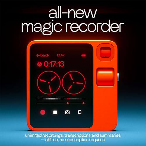 Image of Rabbit r1 Voice-Activated AI Assistant - No Subscription Fees - AI-Powered Study Aid, Meeting Assistant, Magic Camera, Voice Recorder, Transcription & Summarization, 100+ Language Translation