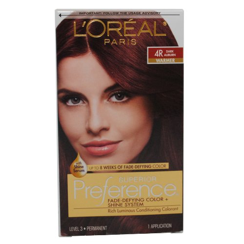 Loreal Superior Preference - 4r Dark Auburn, (Pack of 3)