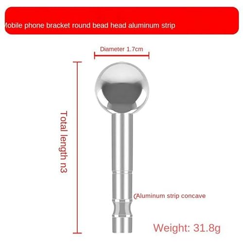 ThtRht 3 Pack Boom Arm to 17mm Ball 1/4 inch 3/8 Screw Bolt Mount Connector Adapter Joint Head Converter for Microphone Arm Stand Mic Arm Scissor Shock Mount Condenser Video Light Phone Holder Clip