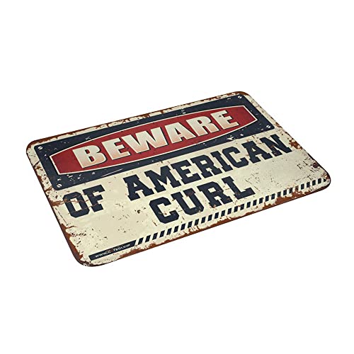Tapis d'extérieur d'automne American Curl antidérapant et robuste 50x80cm