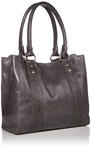 Frye womens Melissa Leather Handbag Tote Bag, Carbon, One Size US