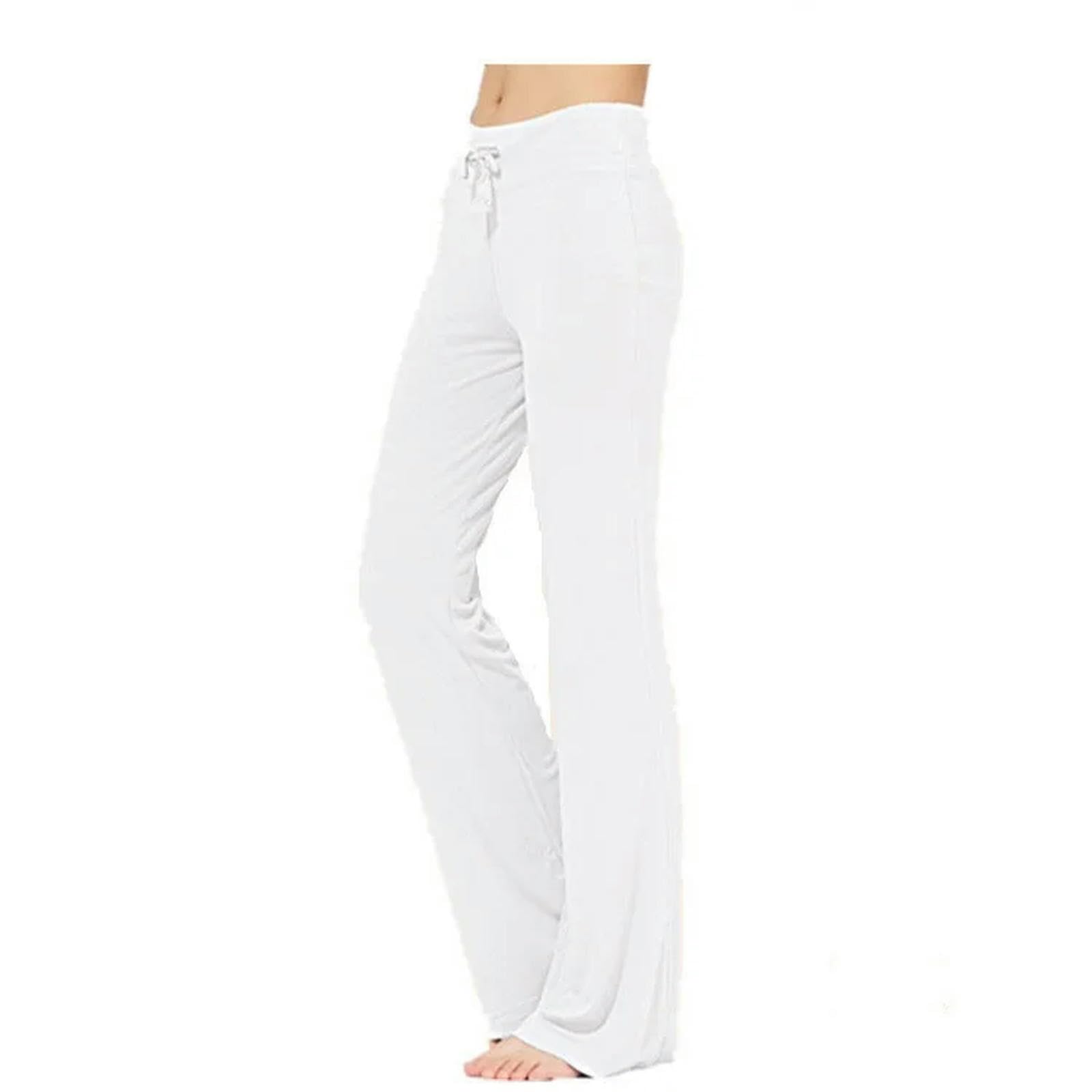 Legginsy dla kobiet UK rozkloszowane legginsy damskie fitness push up wysoka talia szerokie nogawki bezszwowe spodnie treningowe siłownia elastyczne rajstopy-obraz kolor-XXXL