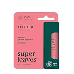 ATTITUDE Lip Balm, Made in Canada, Natural Origin, Nourishes & Protects, Shea Butter, Coconut & Castor Oils, EWG Verified, For Dry Lips, Men and Women, Vegan, Watermelon, 8.5 g