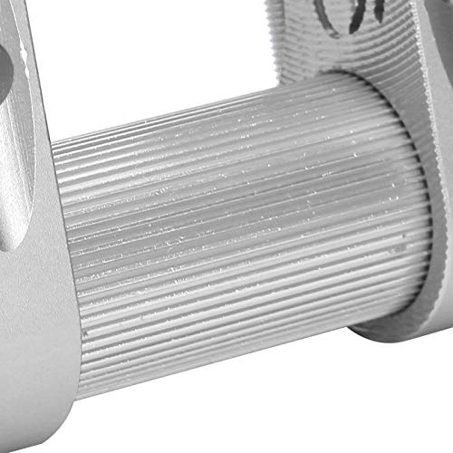 KUIDAMOS Podwójny Mostek Rowerowy Regulowany Wspornik Kierownicy ze Stopu Aluminium dla Rowerzystów Składanych o średnicy 25,4 Mm (Srebrny)