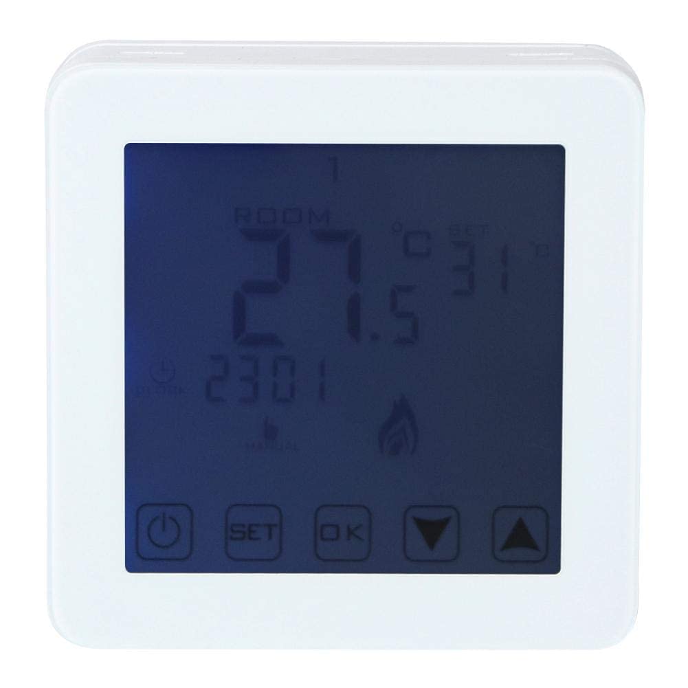 Controlador de Temperatura Pantalla LCD programable montada en la Pared Termostato de calefacción eléctrica Digital Controlador de Temperatura Ambiente