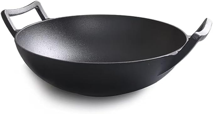 Wok de Hierro Fundido con Tapa 12 Pulgadas miniatura 5