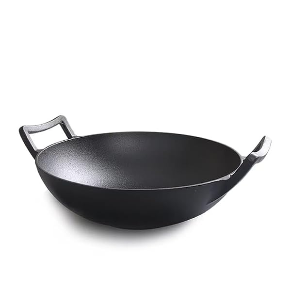 Firequasar Cast Iron Wok (Wok with Lid 12 inch) by Firequasar - Image 5