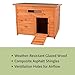 TRIXIE Natura Duck Coop – Wooden Duck House for Free Roaming Ducks – Chicken Crate Suitable for Quails and Other Poultry – in Brown