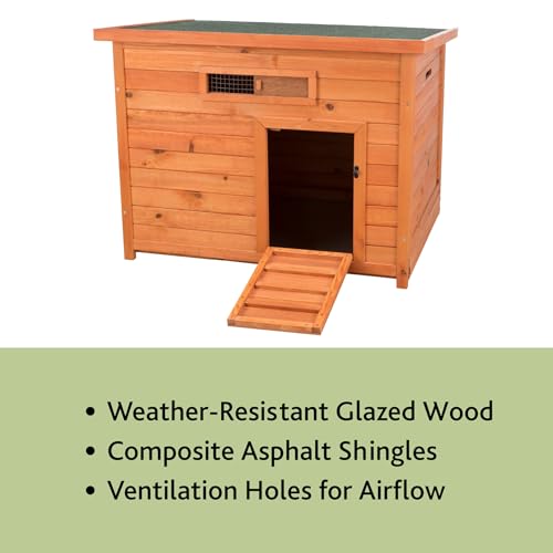 Trixie Natura Duck Coop – Wooden Duck House for Free Roaming Ducks – Chicken Crate Suitable for Quails and Other Poultry – in Brown by TRIXIE - Image 5