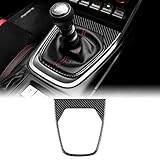 KUNGKIC Kohlefaser Auto Schalthebel Konsole Gangschaltung außen Rahmen Getriebe Innenbereich Trimmen Aufkleber Compatible with Subaru BRZ Toyota GR86 2021 2022 2023 Zubehör Schwarz