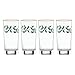 Lenox Holiday Hiball Glasses, Set of 4,Ivory