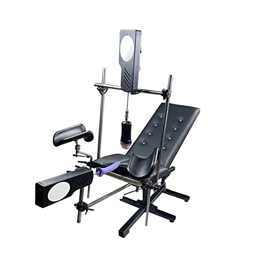 FREDORCH BDSM Sex Chair Bench with 2 Sex Machine Restraint Easy-Snap Straps Thick Padding and Fully Adjustable, SM Fits Men & Women, 120W Machine Gun Perfect for Rough Play in The Bedroom - Image 6