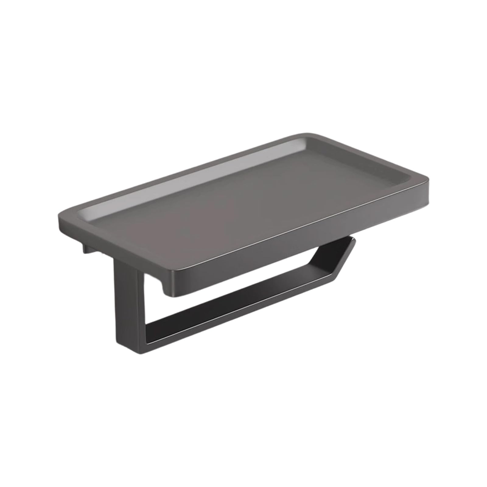 CUNZJIA Strong Adhesive Wall Mounted Holder with Storage Shelf Space Aluminum Rack for Bathroom Organization