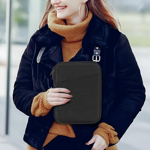 Dadanism 8-9 Inch Tablet Sleeve Bag Carrying Case for iPad Mini 7th/6th 8.3", iPad Mini 7.9", Galaxy Tab A7 Lite/A9 8.7", ‎reMarkable Paper Pro Move 7.3" 2025, Tab M8 8", Tab M9 9", Black - Image 6