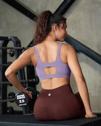 Image of RUNNING GIRL Sports Bra for Women High Support, Molded Cup Supportive High Impact Sports Bras with Sewn in Pads