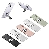 Telefonständer für die Rückseite des Handys: Klein und leicht, diese Halterung ist so konzipiert, dass sie tragbar ist. Sie können es einfach zusammen mit Ihrem Handy in Ihre Tasche stecken und verwenden, wann immer Sie gehen. Die selbstklebende Rückseite, die 10 mm von der Unterseite entfernt befestigt ist, sorgt für eine sichere Befestigung an Ihrem Telefon. Egal, ob Sie reisen, pendeln oder einfach nur unterwegs sind, Sie haben immer einen zuverlässigen Telefonständer.