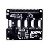 GeeekPi Quad FPC PCIe HAT for Raspberry Pi 5, B14 HAT 1 to 4 PCIe Interface with 40Pin GPIO Pin Header for Raspberry Pi 5