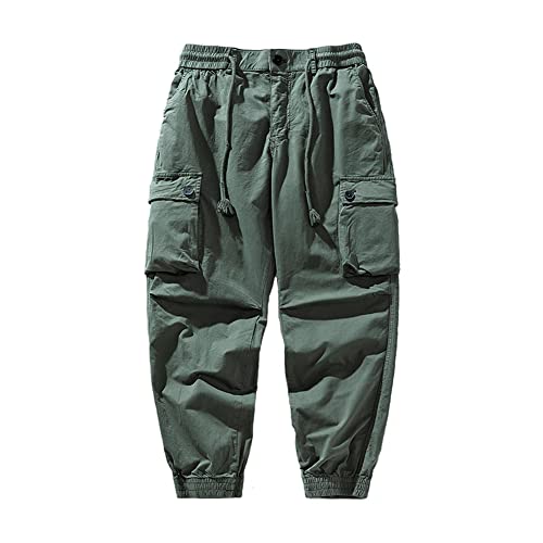 Men's Slim Fit Cargo Pants with Pockets Casual Boys Jogger Pants Trousers