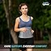 TYNOR Abdominal Belt, Grey, Large, 1 Unit