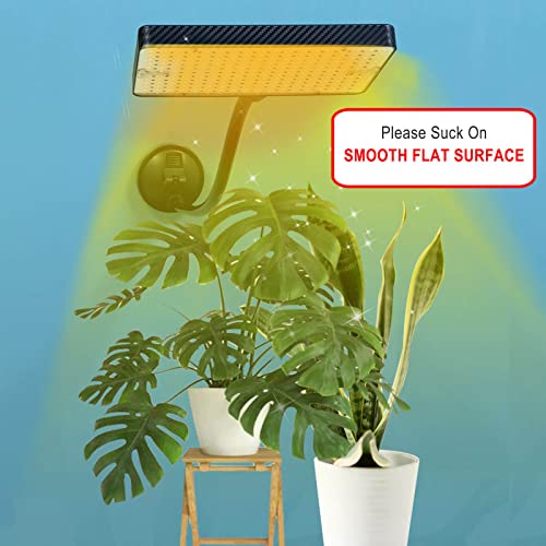 Grow Lights For Indoor Plants, Fecida Suction Cup Grow Light, 200W Uv-Ir Full Spectrum Led Plant Growing Lamp For Houseplant, On/Off Switch, Daisy Chain Function #TOP3