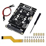 FREENOVE Quad M.2 NVMe SSD HAT for Raspberry Pi 5, M.2 Adapter AI HAT 4 Slots NAS RAID Kit, Solid State Drive Size 2230 2242 2260 2280, PCIe 2.0 Max Speed 500 MB/s, Detailed Tutorial