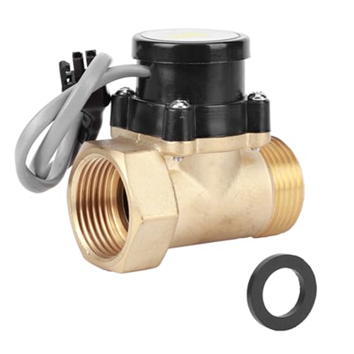 Garosa Flow Sensor, HT30 11 110V G1" Thread Water Flow Sensor Brass Electronic Pressure Automatic Control for Booster Pump