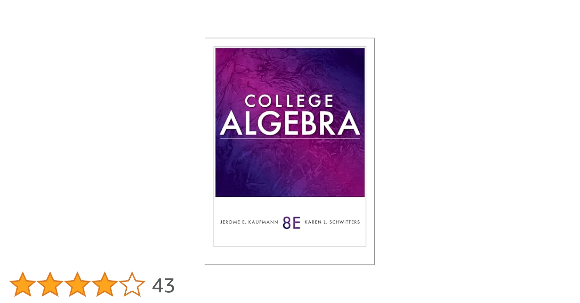 Amazon | College Algebra | Kaufmann, Jerome E., Schwitters