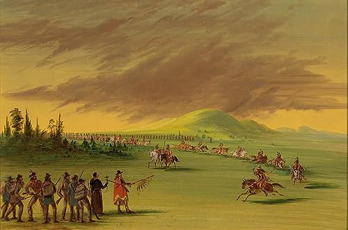 Art Mural George Catlin toile grand format pour décoration salon et bureau