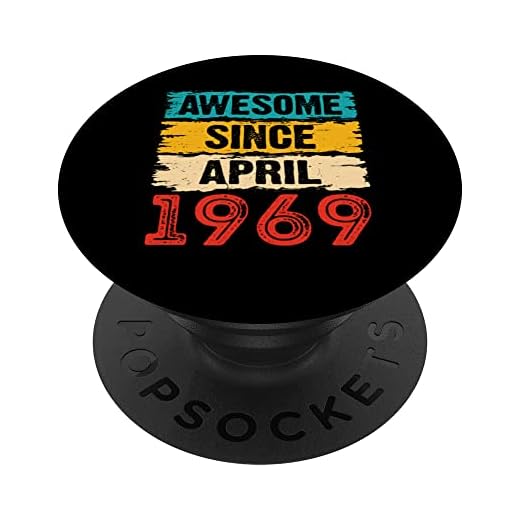 Regalos de 54 años impresionantes desde abril de 1969 54 cumpleaños PopSockets PopGrip Intercambiable