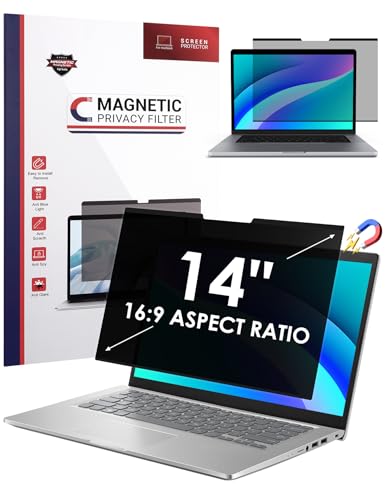 Filtre de confidentialité PC portable 14 pouces 16:9 écran amovible anti-reflet