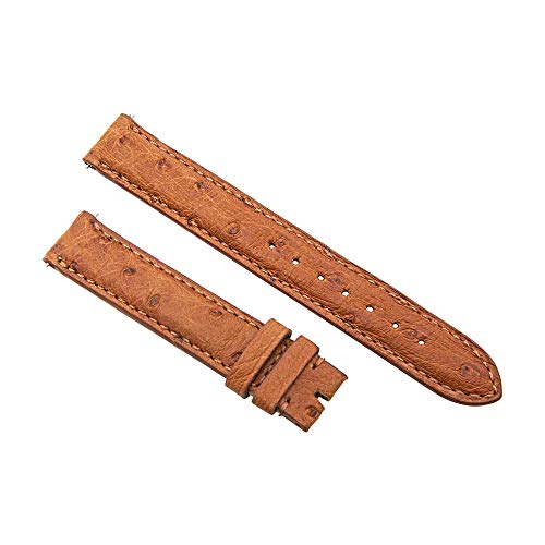 Accessories 14Da03M Unisex Strap 14Mm Matte Cognac Ostrich Watch #TOP20