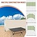 CurcKua Wind Screen 98x28in Foldable Wind Blocker 210d Silver Coating Camping Windbreaks with Grommet 3 Panel Screen for Outdoor Beach Lawn Privacy Blocker Camping Windbreaks