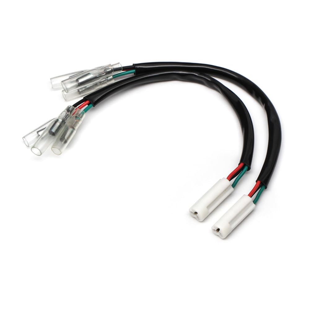Generic 3 Pin Plug Wire Adapters for Yamaha YZF R6 R1 R3 R6S FZ6 FZS6 FZ1 250 500 Turn Signal Wire Adapter Indicator Connectors Blinker Cable Plug Accessories