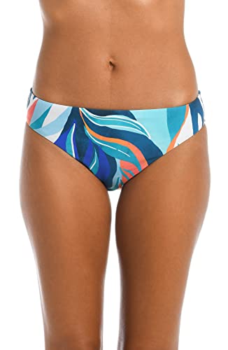 La Blanca Women's Hipster Swimsuit Bottom, Ice Blue//Coastal Palms, 14 - image 1