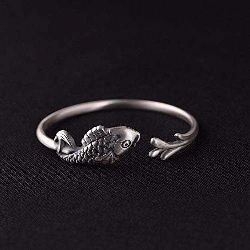Accessoires de vêtements ethniques fait à la main en argent thaï réglable pour femme