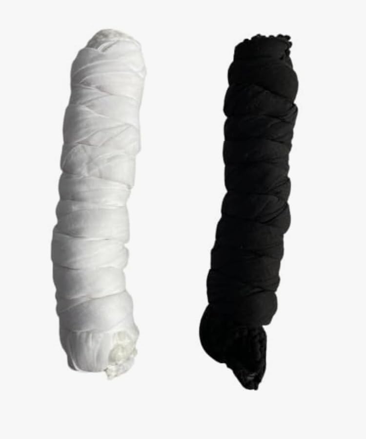 shaneka Black & white cotton Duptta