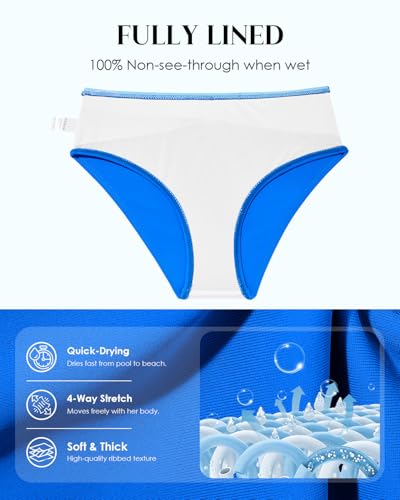 Image of Century Star Teen Girl Swimsuit Two Piece - Color Block Bikini Adjustable Straps Bathing Suit Padded Swimwear