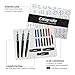 Zieler Calligraphy Pen Set - Complete 3 Pen 17-piece Calligraphy Writing Set - Free-Flowing Pens with Soft Rubber Finger Grip - Suitable for All Levels
