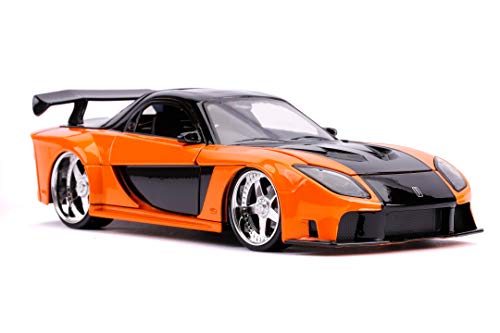 Mazda RX-7 metálico naranja 1:24 puertas abribles miniatura 6