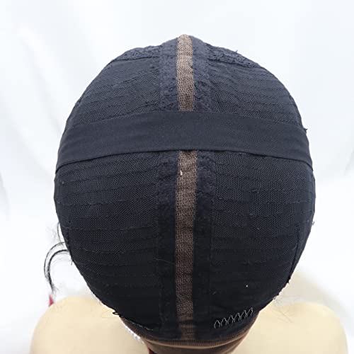 xiweiya Extra Long 1B# Black Braided Wig 100% Hand Made Twisted Braid Wig 360 Swiss Lace Front Wig Black Dutch Braids with Baby Hairs Cornrow Wig Afro Wig for Women 36 inch - Image 4