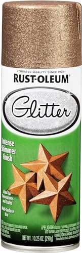 Image of Rust-Oleum 344696 Specialty Glitter Spray Paint, 10.25 Oz, Copper, (Pack of 1)