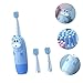 ERINGOGO 1set Electronic Boys and Girls Toothbrush Set No Battery Timer for Toddlers Easy to Grip Non-Slip Handle