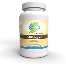 Priority One Vitamins SIBOZyme No HCL 180 Vegetarian Capsules Support Healthy Digestion for Those Seeking Small intestinal Bacterial Balance.* Exclusive Formulation by Dr. Mona Morstein