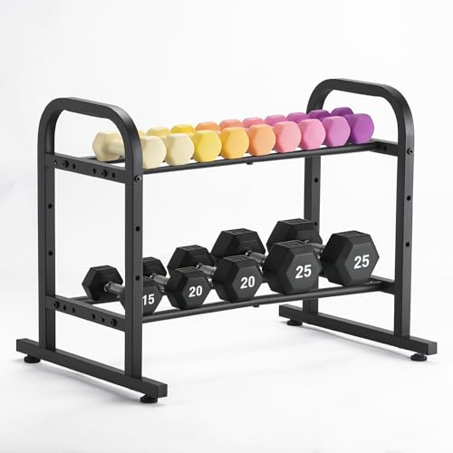 Dumbbell Rack 2/3-Tier Adjustable Weight Rack For Home Gym Garage,