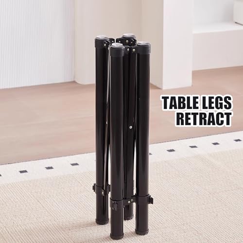 Table de jeu pliable 4 joueurs gain de place maison - 7