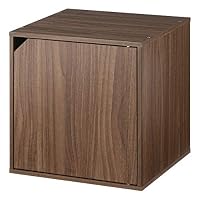 Amazon｜ぼん家具 扉付きタイプ キューブボックス 40×40cm 木製 収納