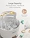 HEYVALUE Ease-Steam Bottle Sterilizer, Compact Baby Bottle Sterilizer, Fast One-Touch Operation (Esterilizador de Biberones), Electric Sterilizer for Baby Bottles, Baby Essentials & Breast Pump Parts